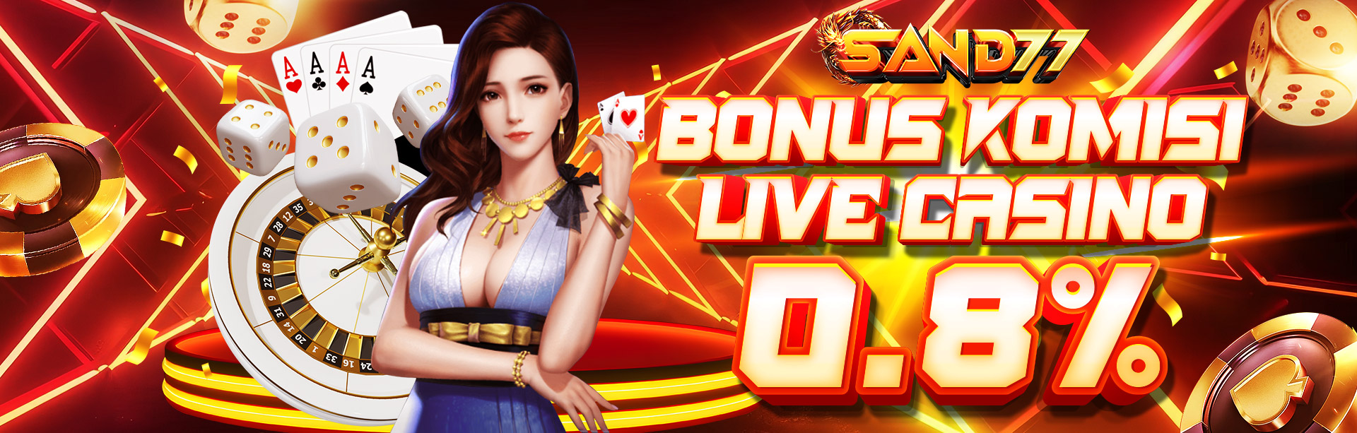 BONUS KOMISI LIVE CASINO 0.8%