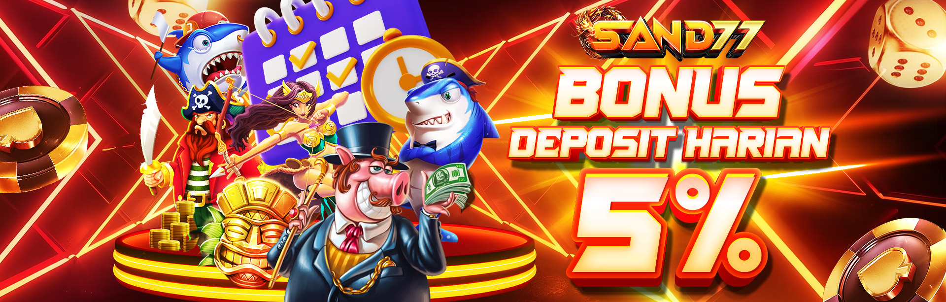 BONUS DEPOSIT HARIAN 5%