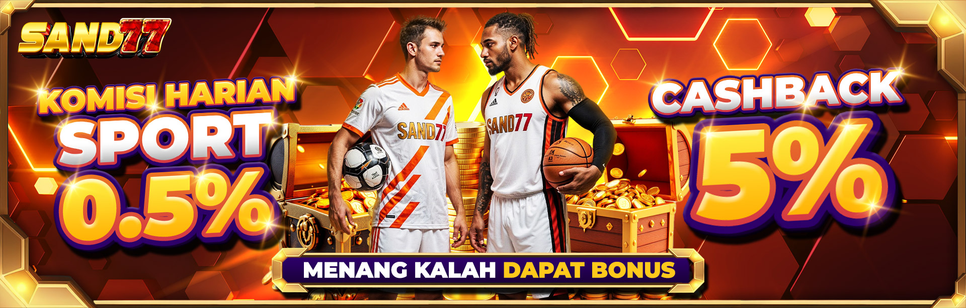 KOMISI HARIAN SPORT 0.5% & CASHBACK SPORT 5%